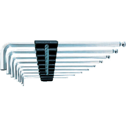 KTC 하이그레이드 볼 포인트 L형 롱 육각봉 렌치 세트(9개 세트) HLD2509B 1 S