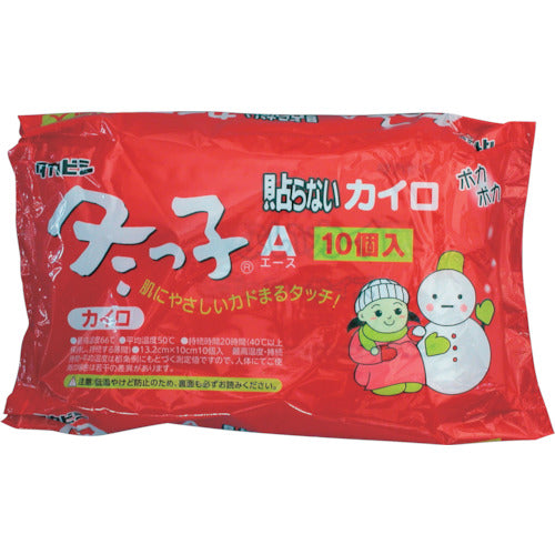 タカビシ 貼らないカイロ冬っ子レギュラー10枚 S387301 1 PK