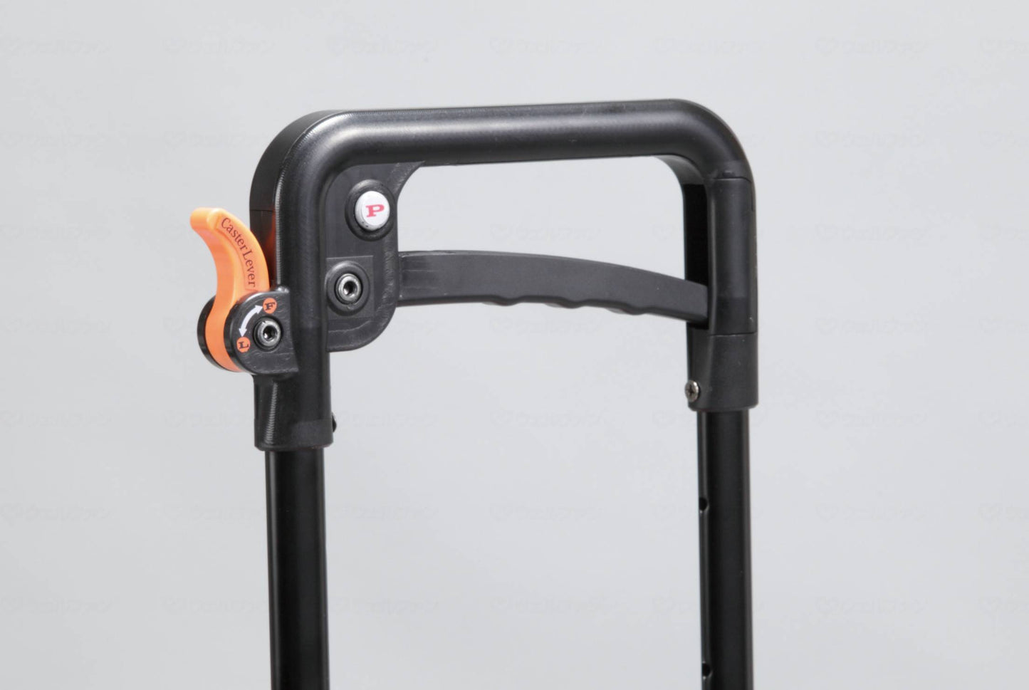 ユーバ産業サイドフィット前方キャスタータイプブレーキ付キャスター切替式 水玉・パープル