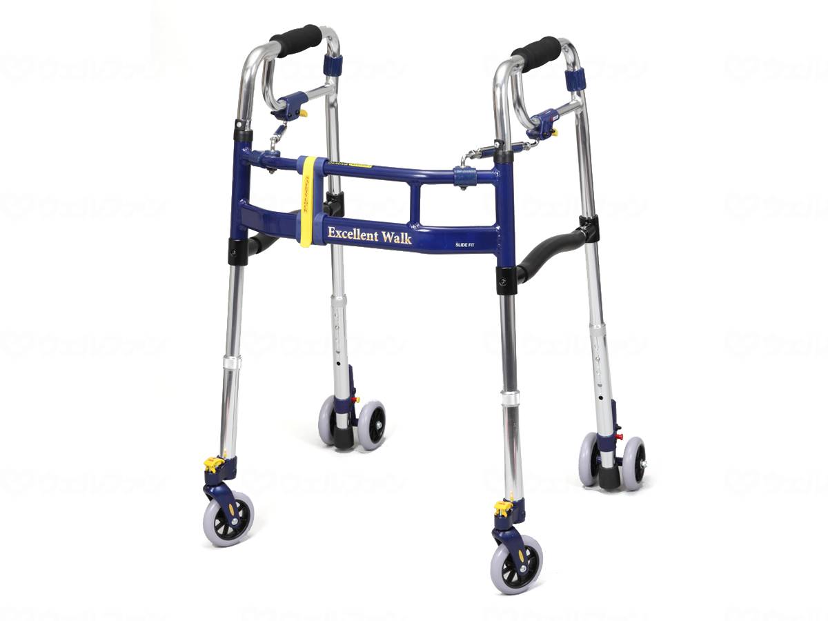 ユーバ産業ニュースライドフィットEX 3インチキャスター(後ダブル)タイプ シルバー スタンダード