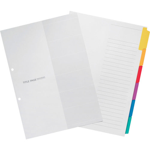 マルマン A4 ラミタブ見出し 2穴 6山 LT4206 1 袋