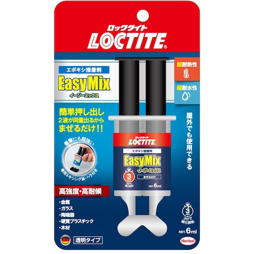 LOCTITE 고강도 에폭시 접착제 2액 타입 이지믹스 투명 6ml LEM-006 1 S