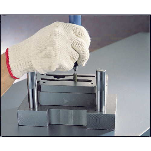 TRUSCO Rubber Shaft Grindstone Φ25 x Width 25 x Shaft 6 #220 5 Pieces KI2225F 1 PK