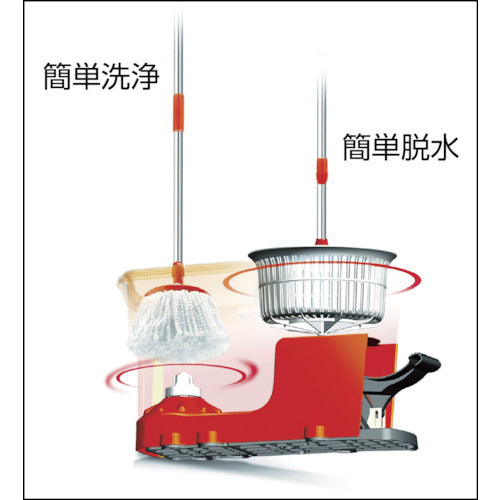 IRIS 536534 回転モップ洗浄機能付き KMO−540S KMO-540S 1 S