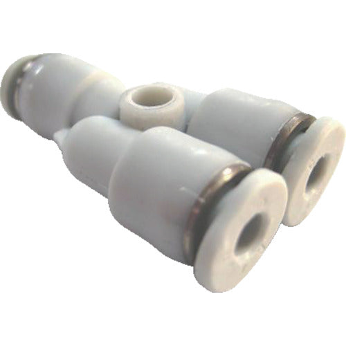 CONVUM Tube Fitting Union Y Compatible Tube Outer Diameter D: 6 x 6 x 6 mm WPY06C 1 pc