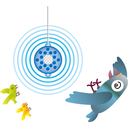 Mitsugiron Bird Repellent Products Tori-Kare-Ru 2 (2 pieces) 113 x 90 mm EG-16 TS-BL2 1 box