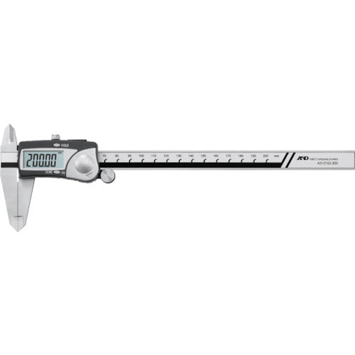 A&D 防滴ステンレスデジタルノギス 200mm AD5763-200 1 本