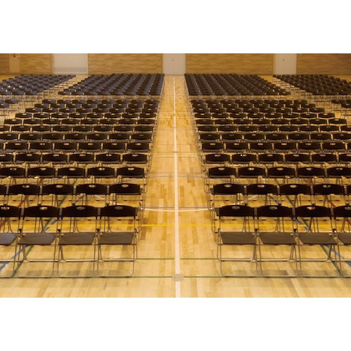 アイリスチトセ 折りたたみ椅子 CALシリーズ CAL-XS01M-BK(HU) 1 脚