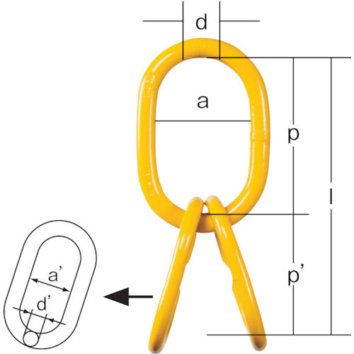 象印 マスターリンク(中間リンク付き) 2.5t TG-07 1 個