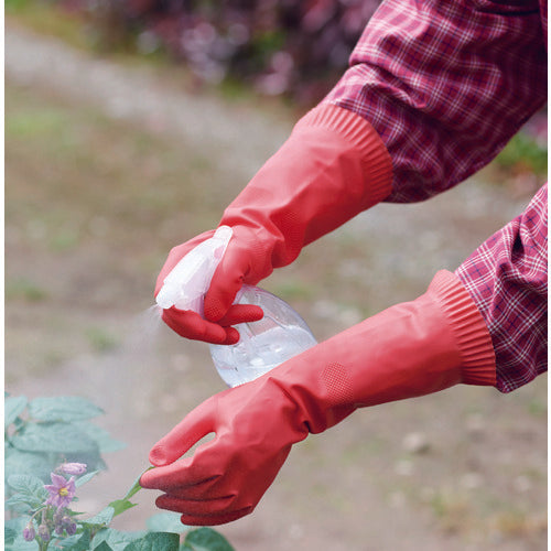 비니스터 천연 고무 장갑 뷰티 중 아츠 손 오텀 레드 L 265-L 1 쌍