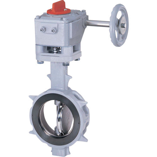 버터플라이 밸브 JIS10K/100A 304YA-2U SCS13A/SCS13A/R-PTFE 기어 304YA-2U-100-SR 1대