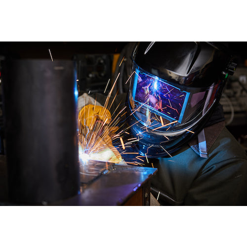 SUZUKID 自動遮光溶接面 アイボーグ180°デジタルヘルメット取付アダプタ付 EB-300PWDH 1 個