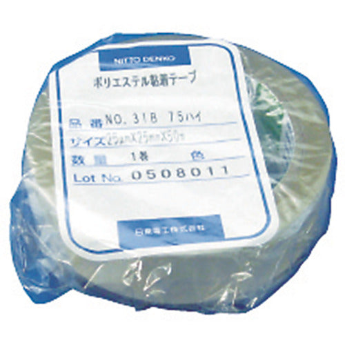 닛토 전기 절연용 폴리에스테르 점착 테이프 No. 31B 기재 두께 25μ×30mm×50m 31B-75-253050 1권