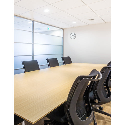 RHYTHM Radio-controlled wall clock, silver, φ320 x 51, 4MYA24SR19, 1 unit