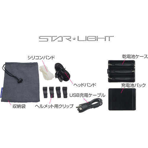 STARLIGHT Hybrid 400 Lumen Headlight SK-HL400ZHB-MS 1 pc