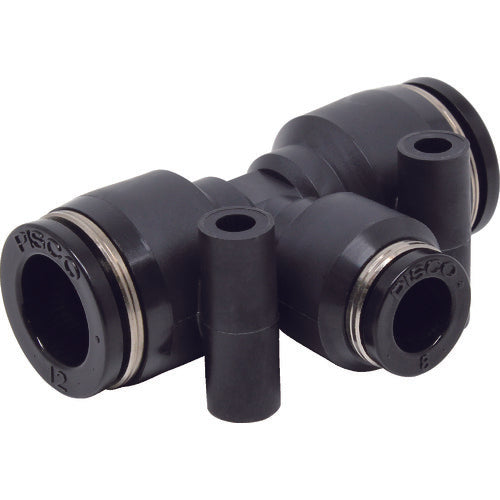 PISCO 튜브 피팅 위경 유니온 티 12×12×8 PEG12-8 1개