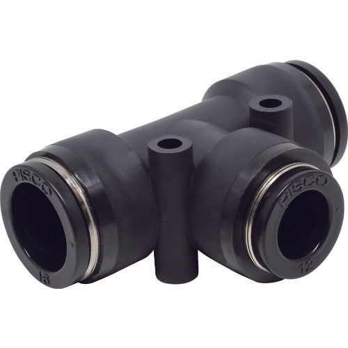 PISCO 튜브 피팅 위경 유니온 티 16×16×12 PEG16-12 1개