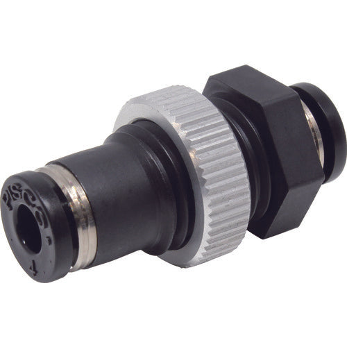 PISCO チューブフィッティング 隔壁ユニオンP 4×4 PMP4 1 個