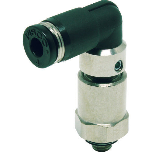 PISCO 하이 로터리 조인트 엘보 튜브 4 접속 구경 M5×0.8 RHL4-M5 1개