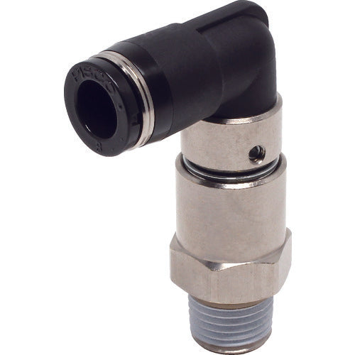 PISCO 하이 로터리 조인트 엘보 튜브 8 접속 구경 R1/4 RHL8-02 1개