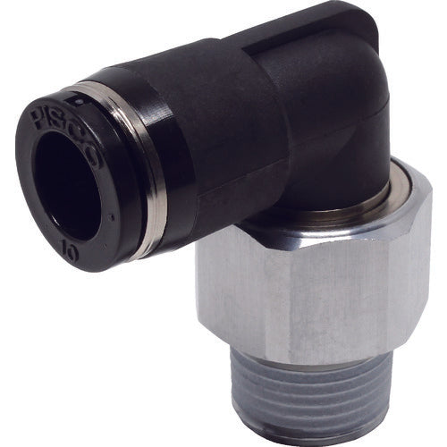 PISC 로터리 조인트 엘보 튜브 10 접속 구경 R3/8 RL10-03 1개