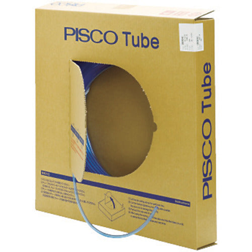 PISCO Urethane Tube, Transparent Blue, 4 x 2.5, 20 m, UB0425-20-CB, 1 Roll