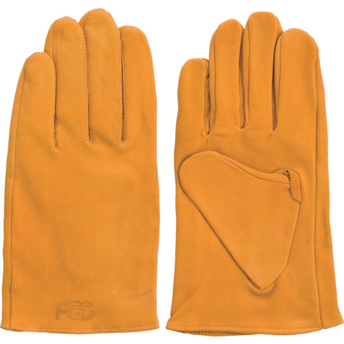 Fuji Glove Genuine Cowhide Leather Gloves F-801 Yellow L 5821 1 pair