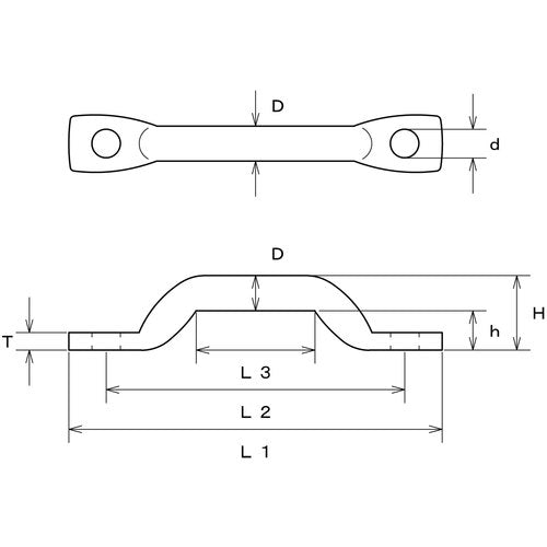 Mizumoto Stainless Steel Low Ice Strap, No Counterbore Type, Wire Diameter 8mm, Pitch 57mm, B-1252, 1 pc