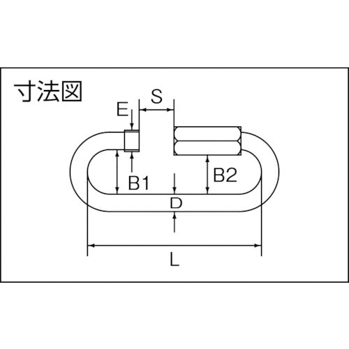 水本 ステンレス スピードキャッチ 線径6mm 長さ60mm B-558 1 個