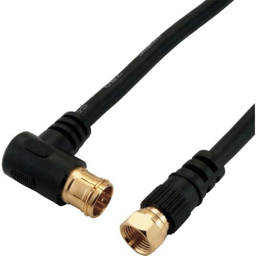 Horick Antenna Cable 1m Black L-shaped Plug-in/Screw-type Connector HAT10-335LSBK HAT10-335LSBK 1 pc