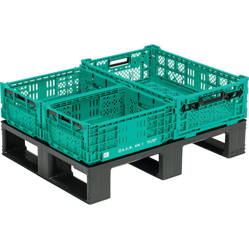 Sanko Recycled Plastic Pallet 804959 D4-608 Black 80495900BKRCP 1 pc