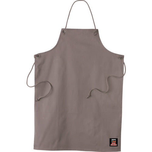 TRUSCO Flame-retardant Apron, Semi-long, Gray (Max Dyna) APB-002F GL 1 piece