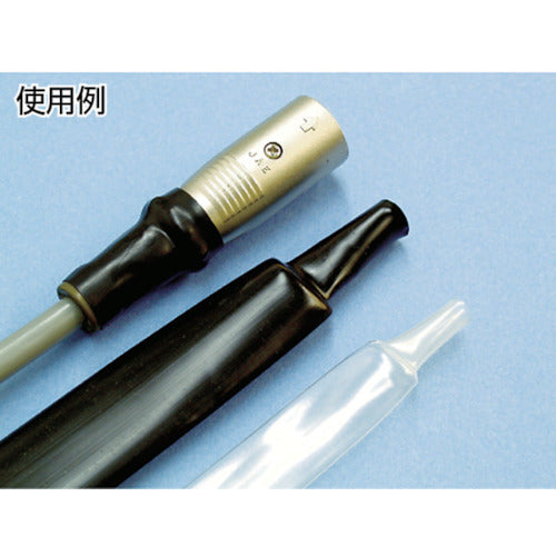 住友電工 熱収縮チューブ スミチューブ 一般用 黒 (10本入) SMT-A8B-10M 1 袋