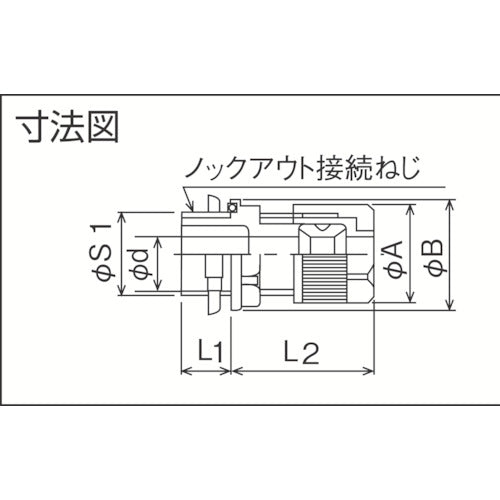 SANKEI E2型シールコネクター(ノックアウト接続用) E2BG0816 1 個