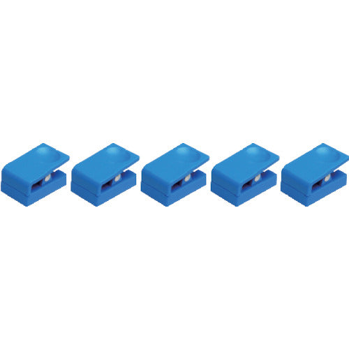 TRUSCO Plastic Magnet Clips, Blue, Pack of 5, TMCBU-5P, 1 Bag