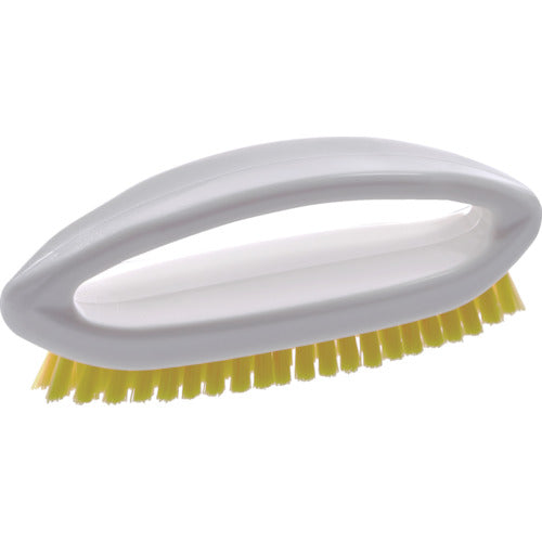 TRUSCO Hand Brush with Grip, HACCP Compliant, Yellow, THB-GY, 1 pc