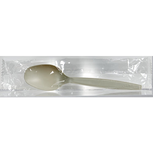 TRUSCO Mapuka Spoon, Total Length 140mm, 50 Pieces, Individually Wrapped, MPK140-P, 1 Bag