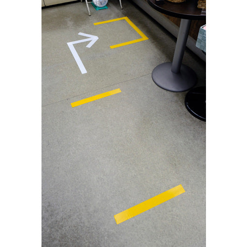 パイオラン 耐久ラインテープ 100mm×50m 黄 TL-15-YE 100MM 1 巻