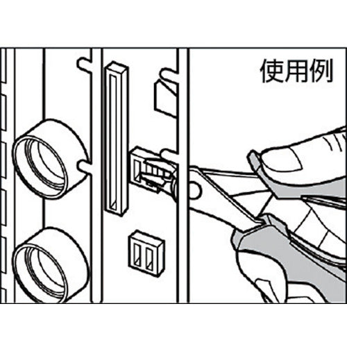 쓰리피크스 스테인리스제 플라스틱 니퍼(스프링 부착) 130 mm SP-33 1 쵸
