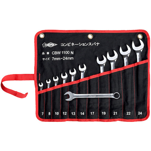 Super Combination Spanner Set Set contents: 8/10/12/13/14/17/19/21/22/24mm CBW1100N 1 S