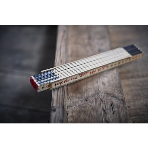 Haruta Hose Wooden Folding Ruler 2m 10 Folds 100004 1 Piece