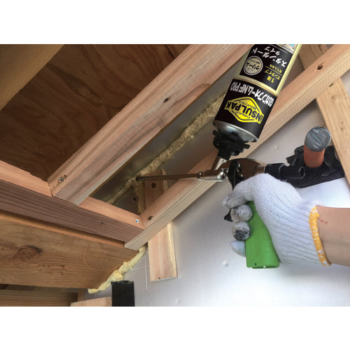 ABC 簡易型発泡ウレタンフォーム 1液ガンタイプ インサルパック GSメタルプロジャンボ 750ml フォーム色:ピンク GSMPJ-P 1 本