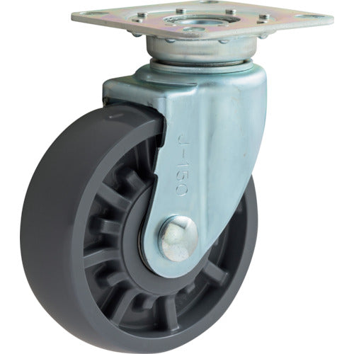 이노악 중하중용 사일런트 캐스터 150 지름 선회 브래킷 부착 TMES-150WJ 1개