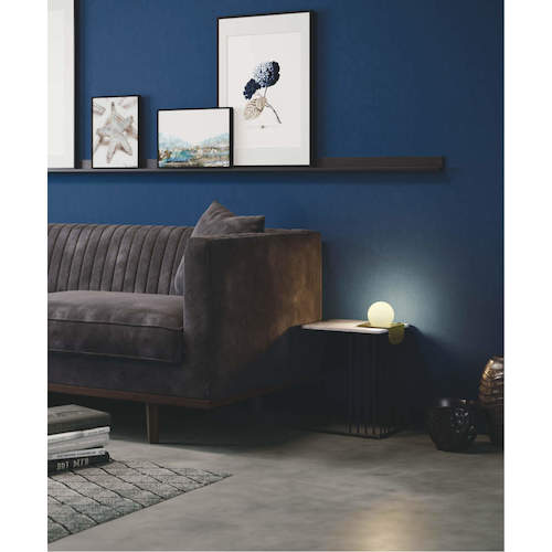 Koizumi residential and commercial lighting, non-dimmable, warm white, integrated LED, silicone shade, table stand, gold, equivalent to 60W, AT51302, 1 unit