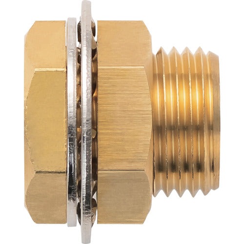 윤공사 황동 피팅(밀리 계열) 패널 유니온 Rc3/8 PF-3/8-3/8-BS 1개