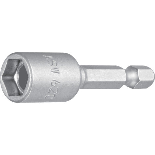 ASSW Socket Bit, Drive Size 6.35 x Diagonal 13.0 mm, Total Length 50 mm, 062014, 1 pc