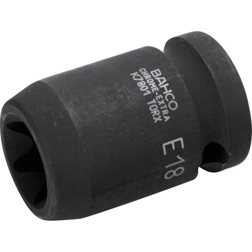 バーコ 1/2” インパクトソケットE18トルクスヘッド K7801TORX-E18 1 個
