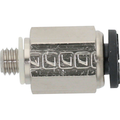 潤工社 ワンタッチ継手Mシリーズ ニップル 6mm M5 PNM-6-M5-BSM 1 個
