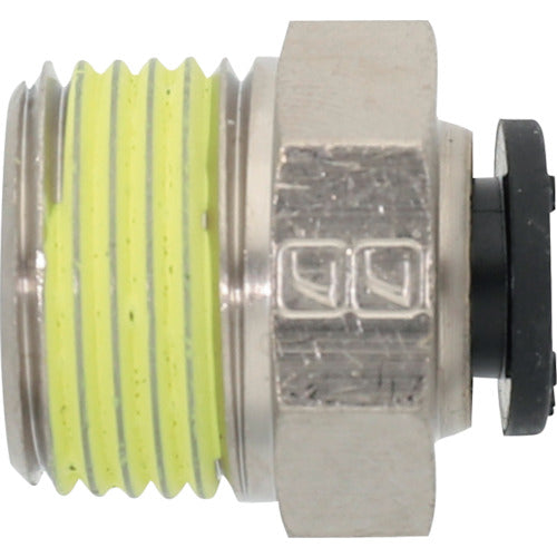潤工社 ワンタッチ継手Mシリーズ ニップル 12mm PT3/8 PNM-12-PT3/8-BSM 1 個