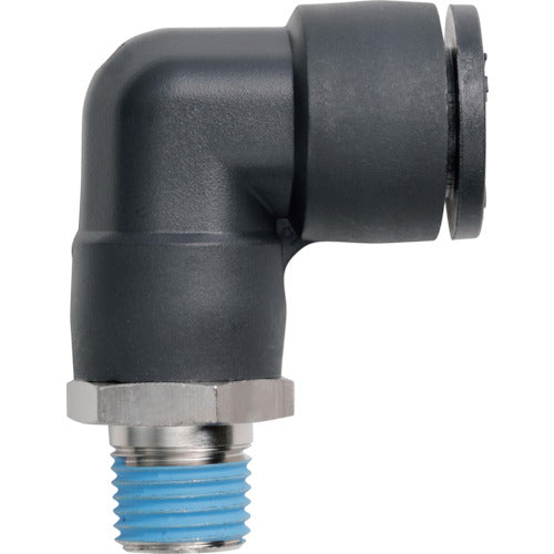 潤工社 ワンタッチ継手Mシリーズ エルボ 10mm PT1/4 PLBM-10-PT1/4-PM 1 個